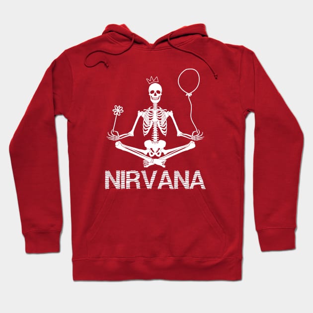 Nirvana Yoga Skull Hoodie by theramashley